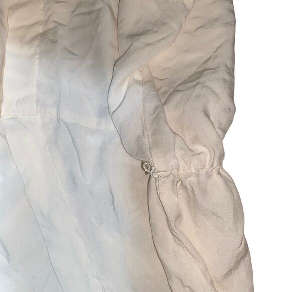 J. Crew Mercantile Long Sleeve 'Vintage Wrap Top' in 'Champagne'/Cream Size 00 - Picture 6 of 12